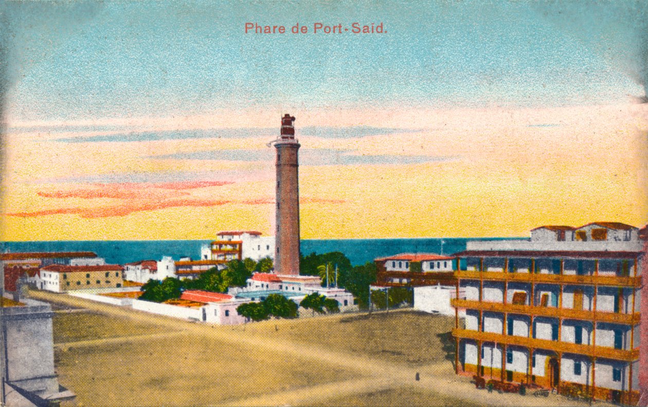 Phare de Port-Said, c1900 od Unbekannt