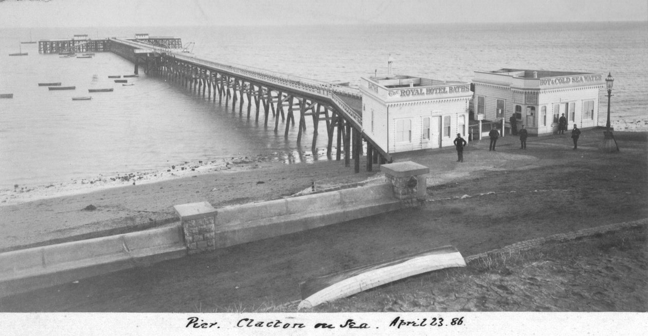 Pier Clacton on Sea, 23. dubna 1886 od Unbekannt