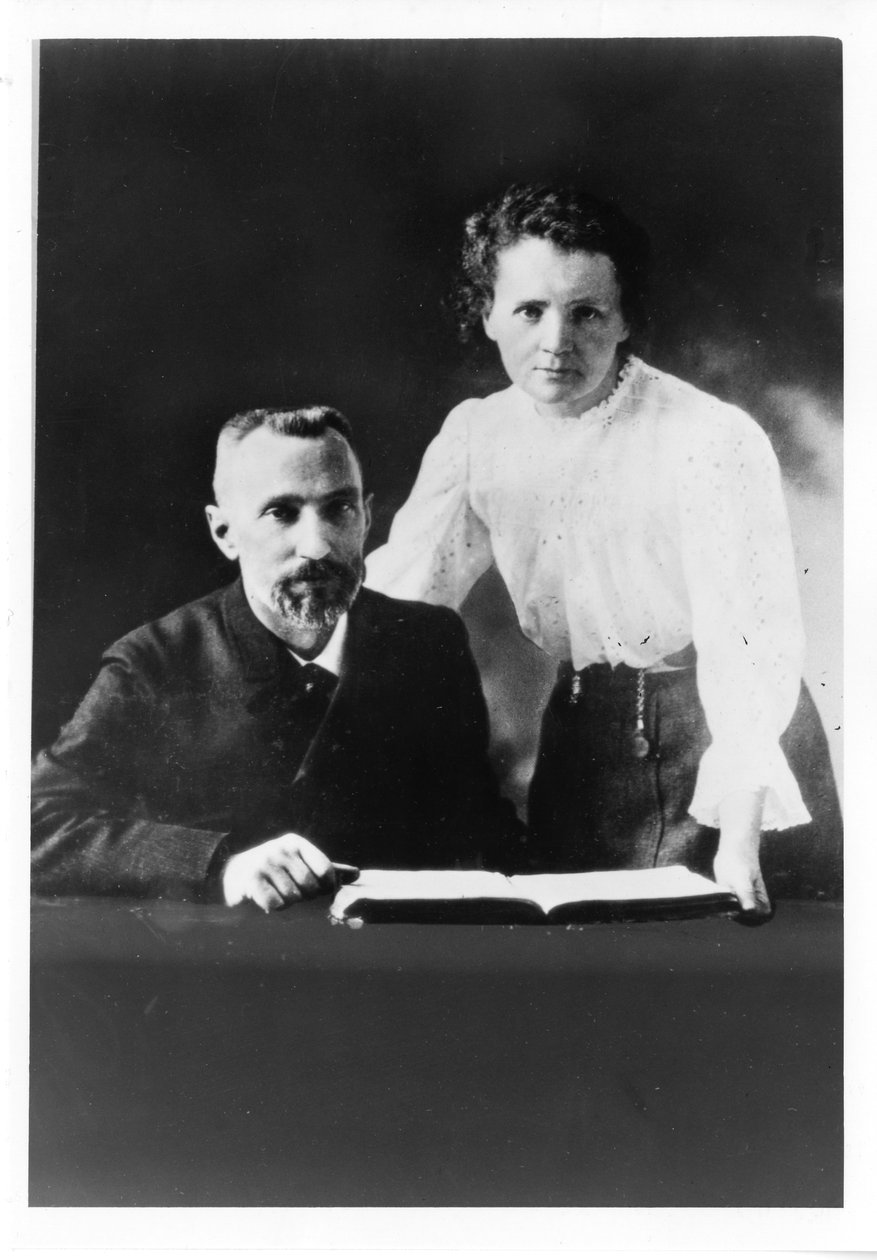 Pierre Curie 1859-1906 a Marie Sklodowska Curie 1867-1934 od Unbekannt
