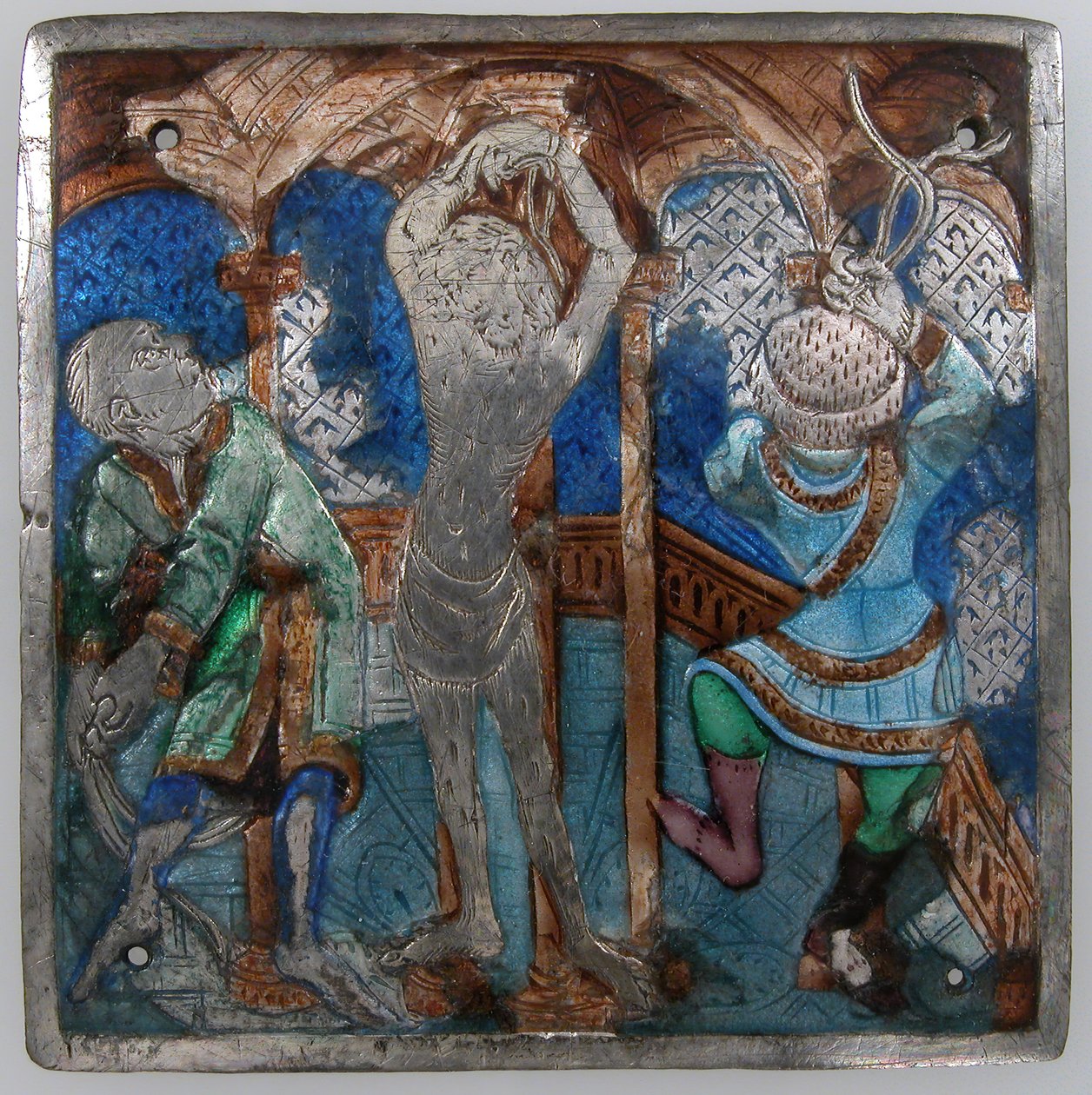 Deska s bičíkem, italská, 14. století. od Unbekannt