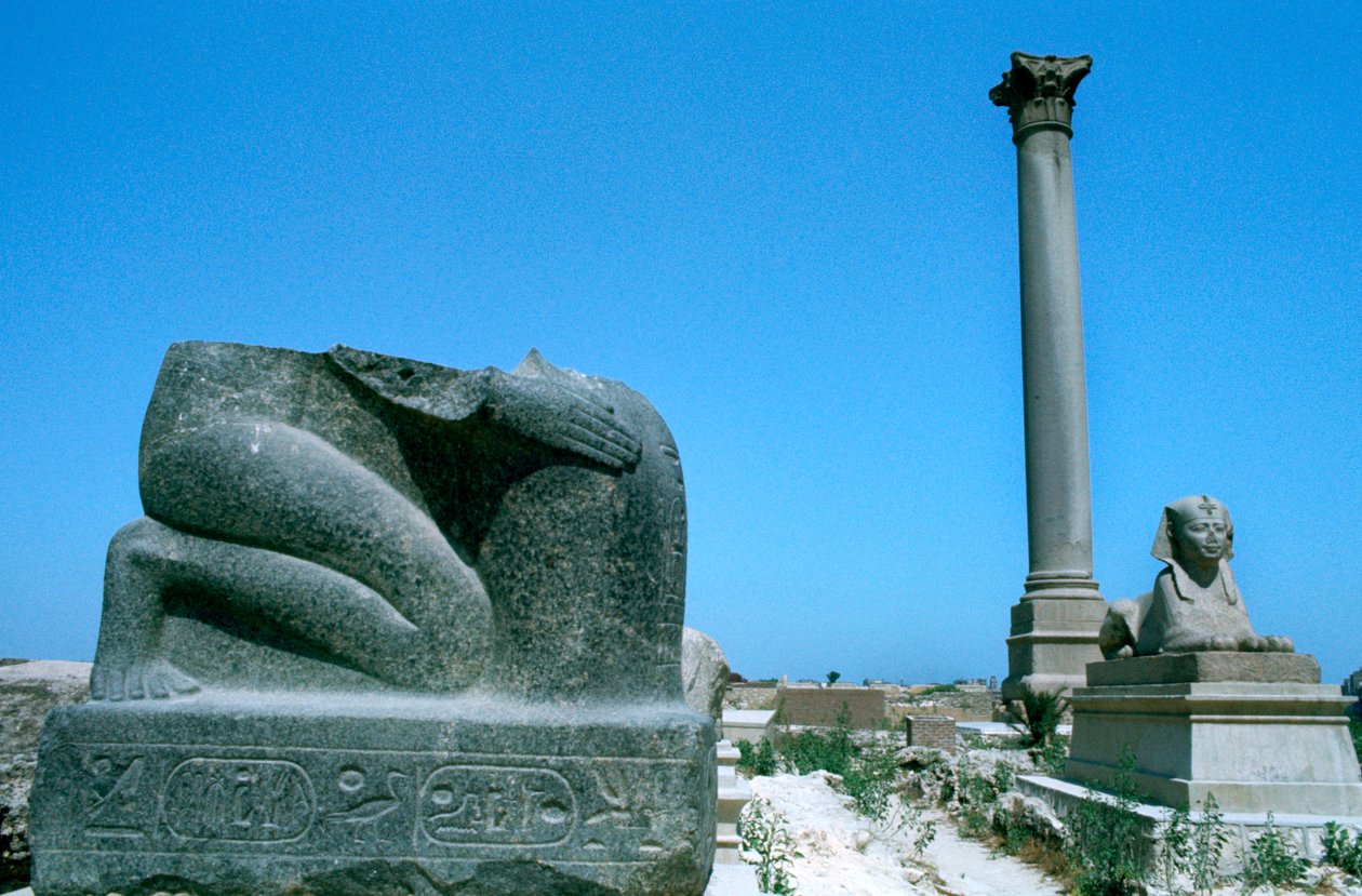 Pompeyův sloup, Alexandrie, Egypt od Unbekannt