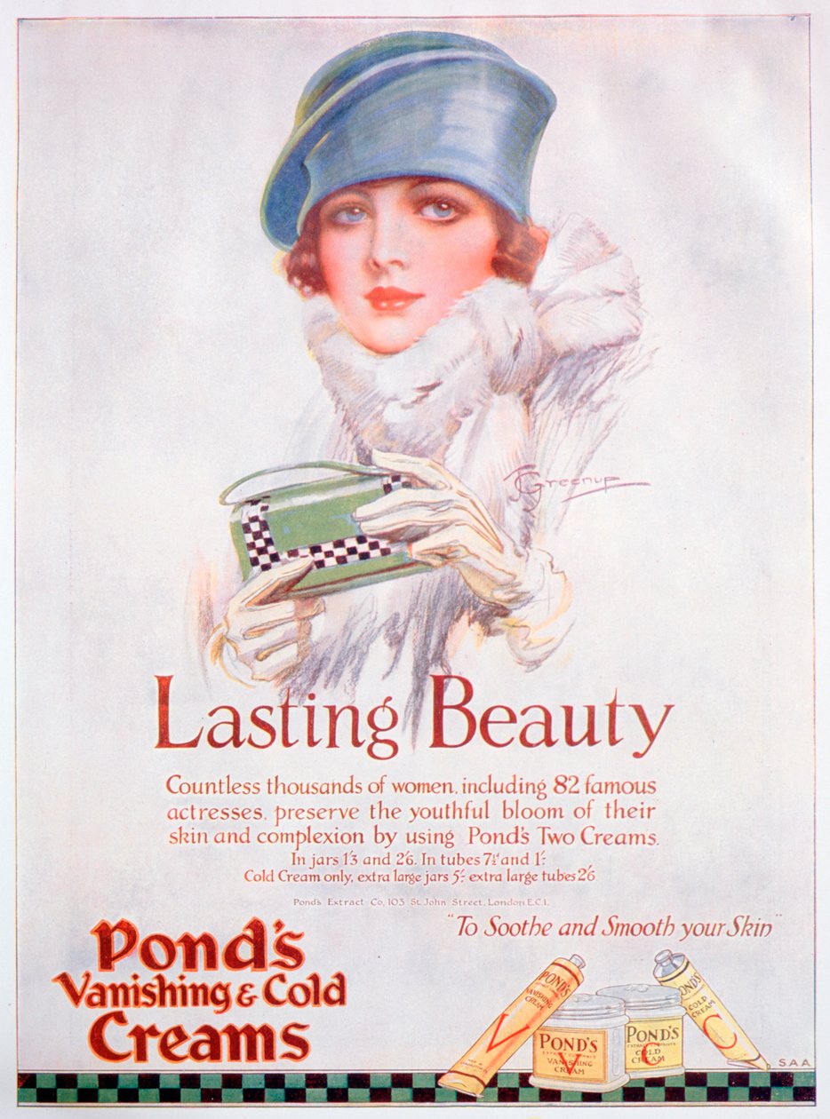 Reklama Ponds Cream, 1927 od Unbekannt