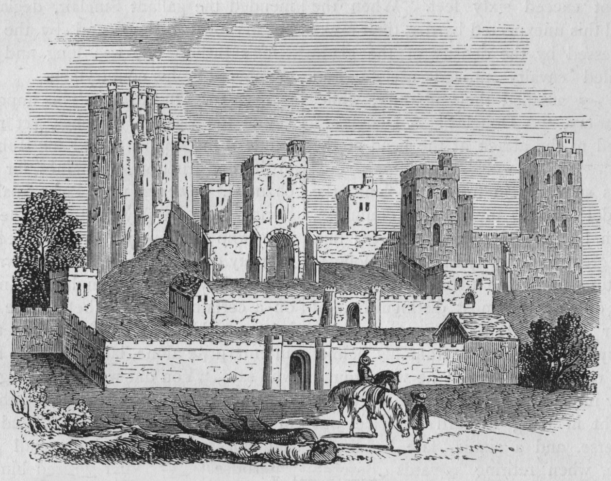 Hrad Pontefract, c1880 od Unbekannt