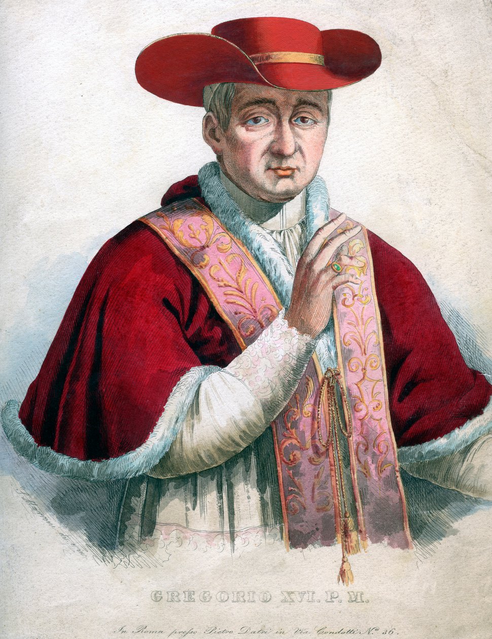 Papež Řehoř XVI od Unbekannt