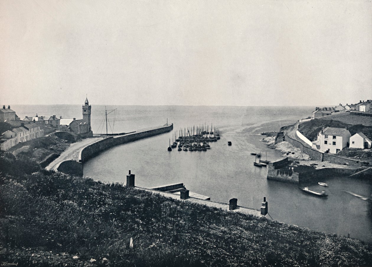 Porthleven - The Harbour and Look-Out, 1895 od Unbekannt