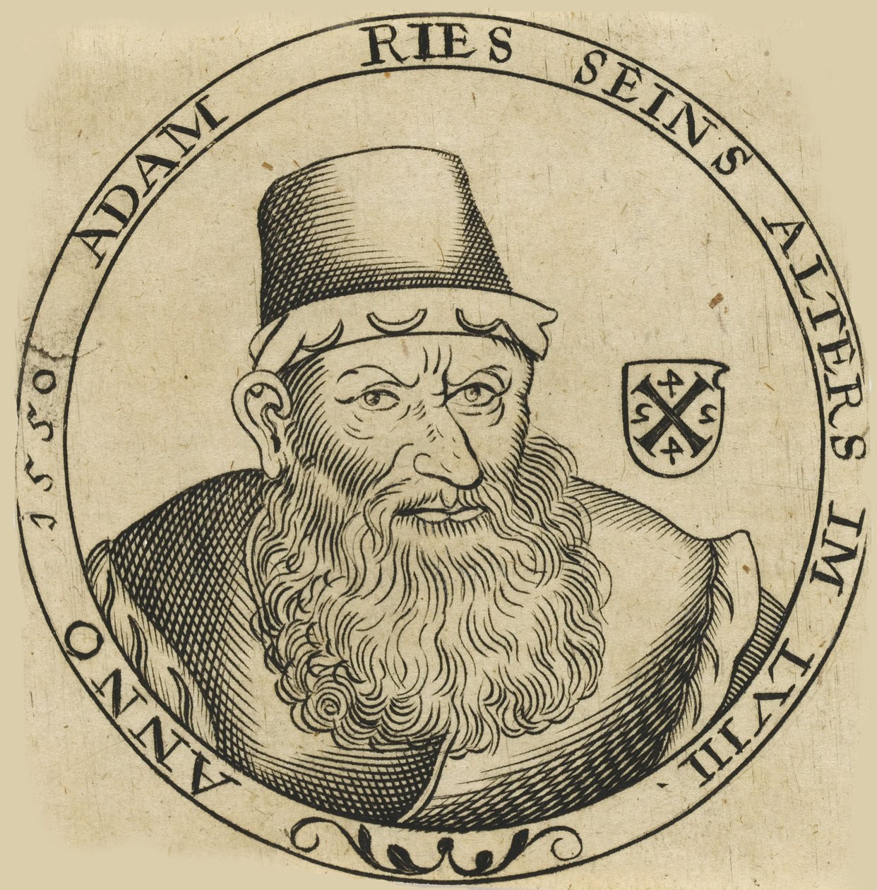 Portrét Adama Riese 149293-1559, ca. 1600. od Unbekannt