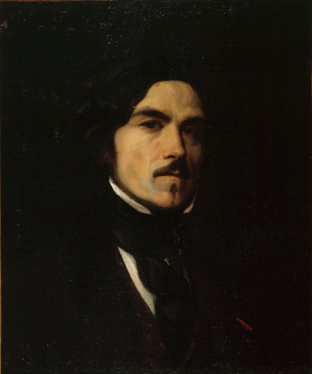 Portrét Eugèna Delacroixe 1798-1863, c. 1840 od Unbekannt