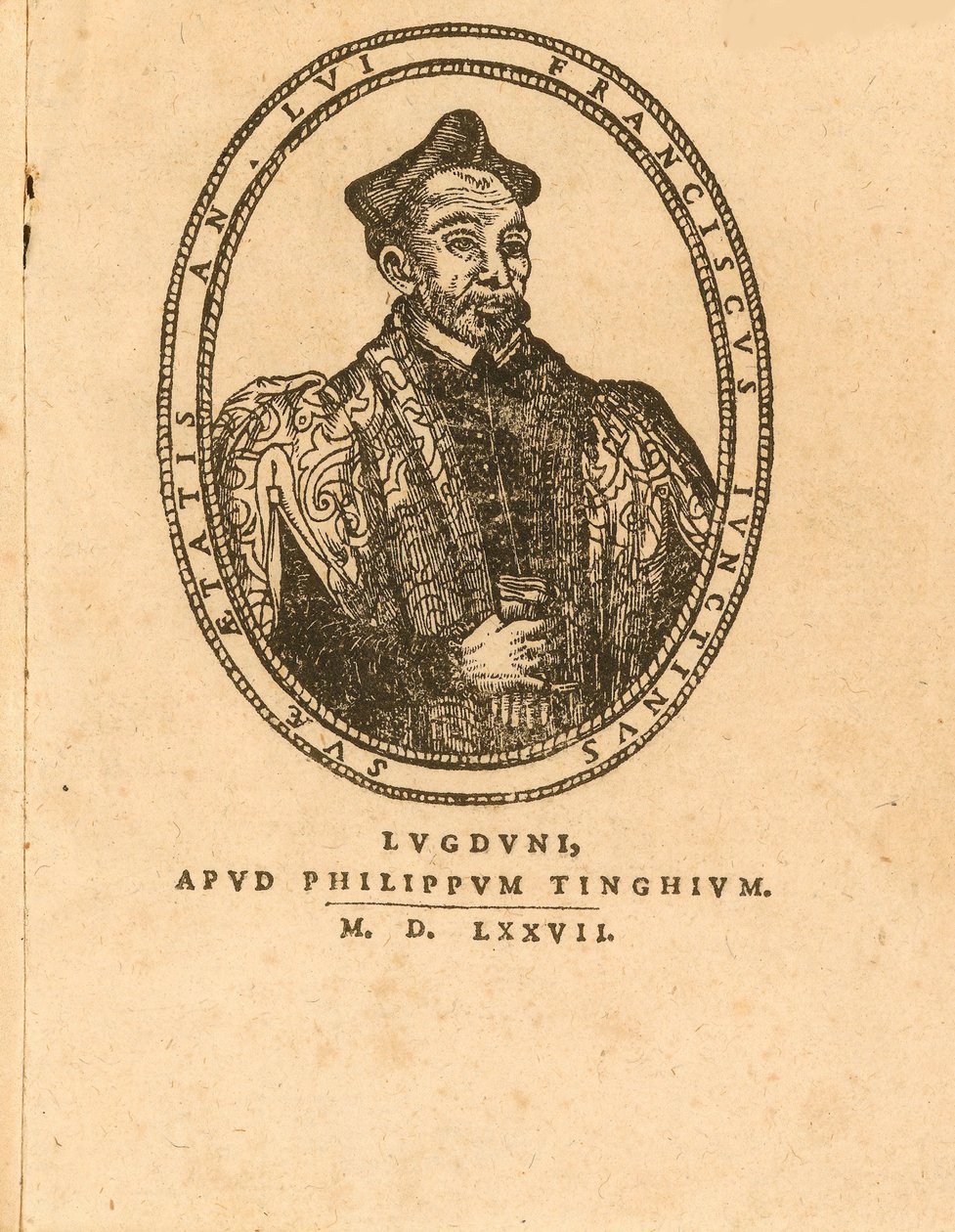 Portrét Francesca Giuntiniho 1523-1590, 1577. od Unbekannt