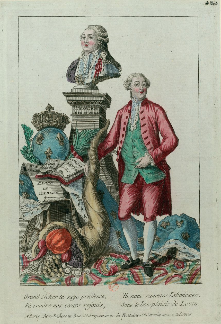 Portrét Jacquese Neckera 1732-1804, 1781. od Unbekannt