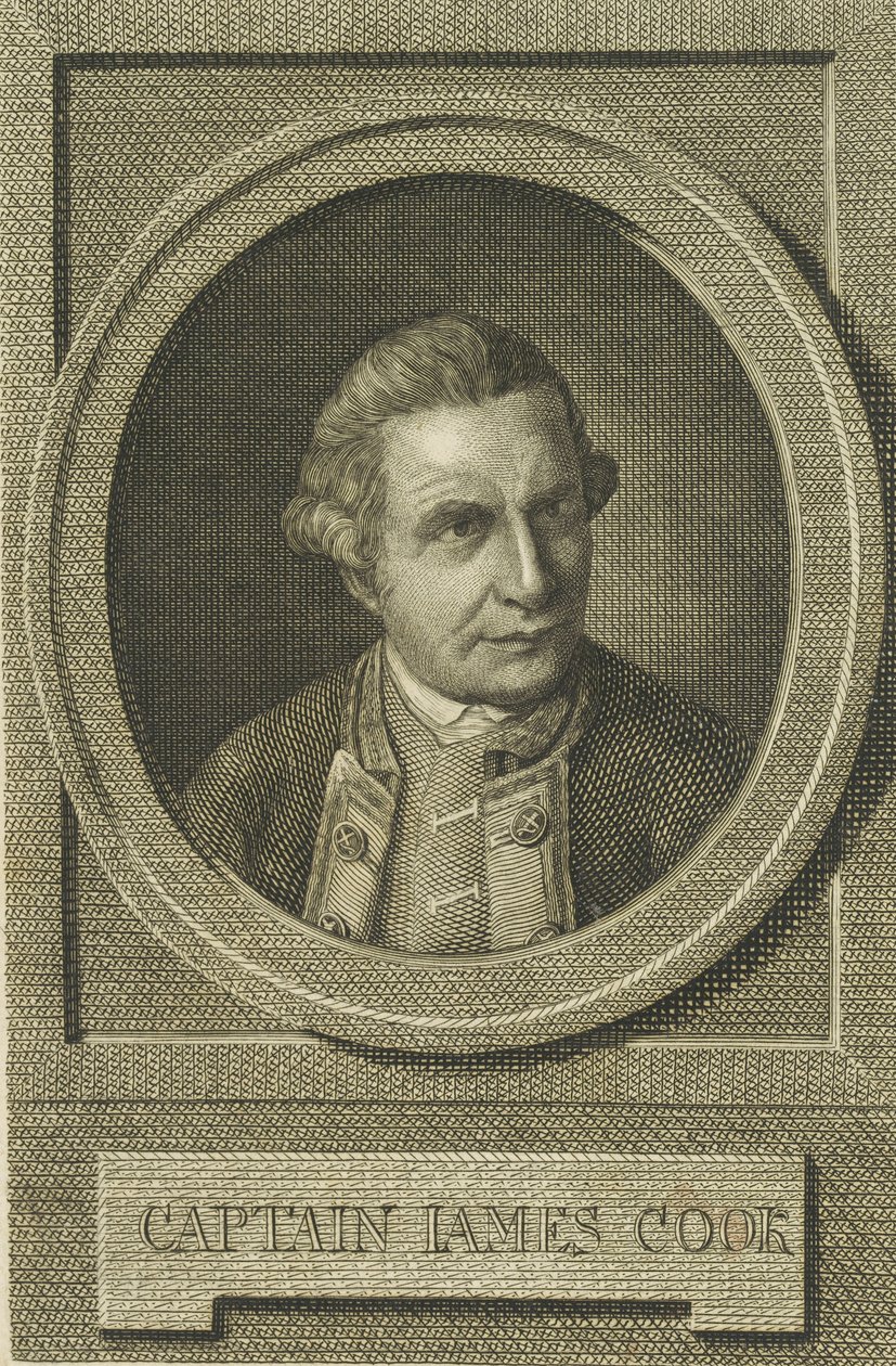 Portrét Jamese Cooka, po roce 1771. od Unbekannt
