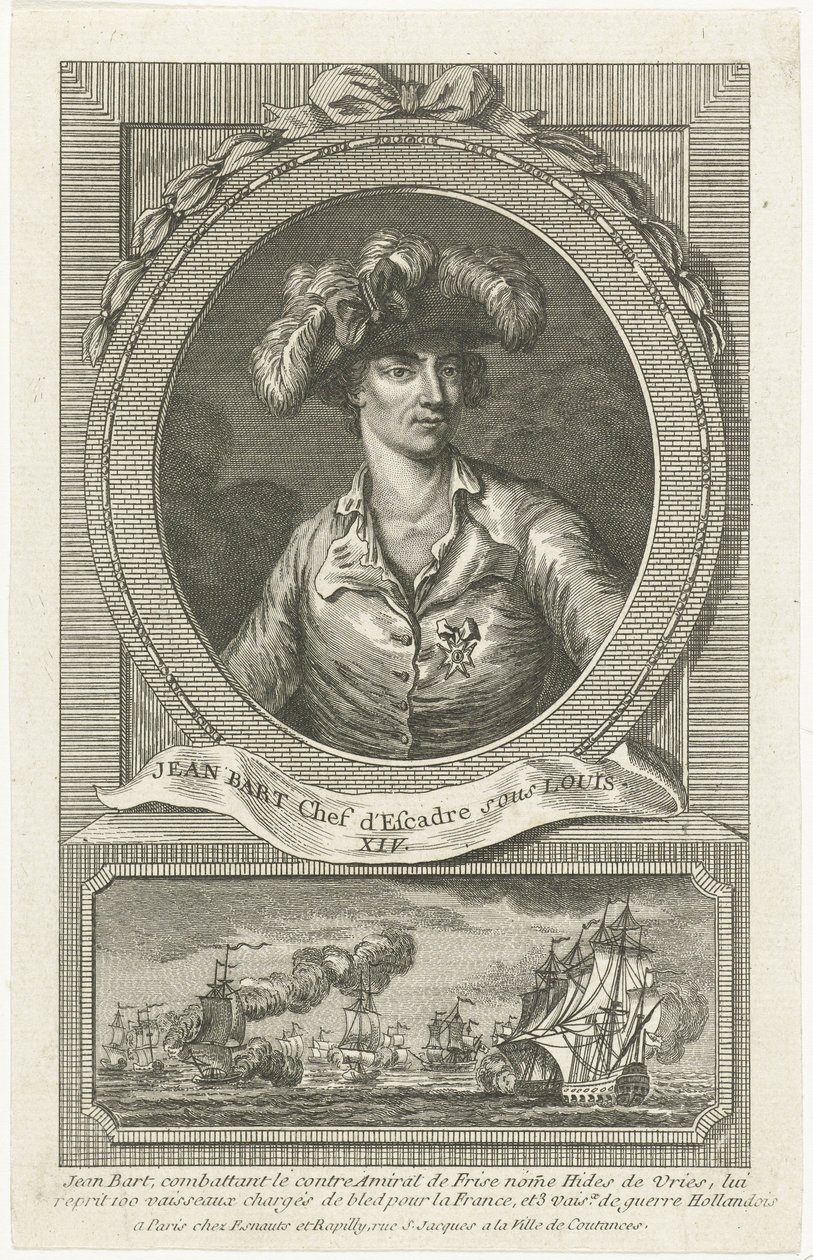Portrét Jean Bart 1650-1702, 1694. od Unbekannt