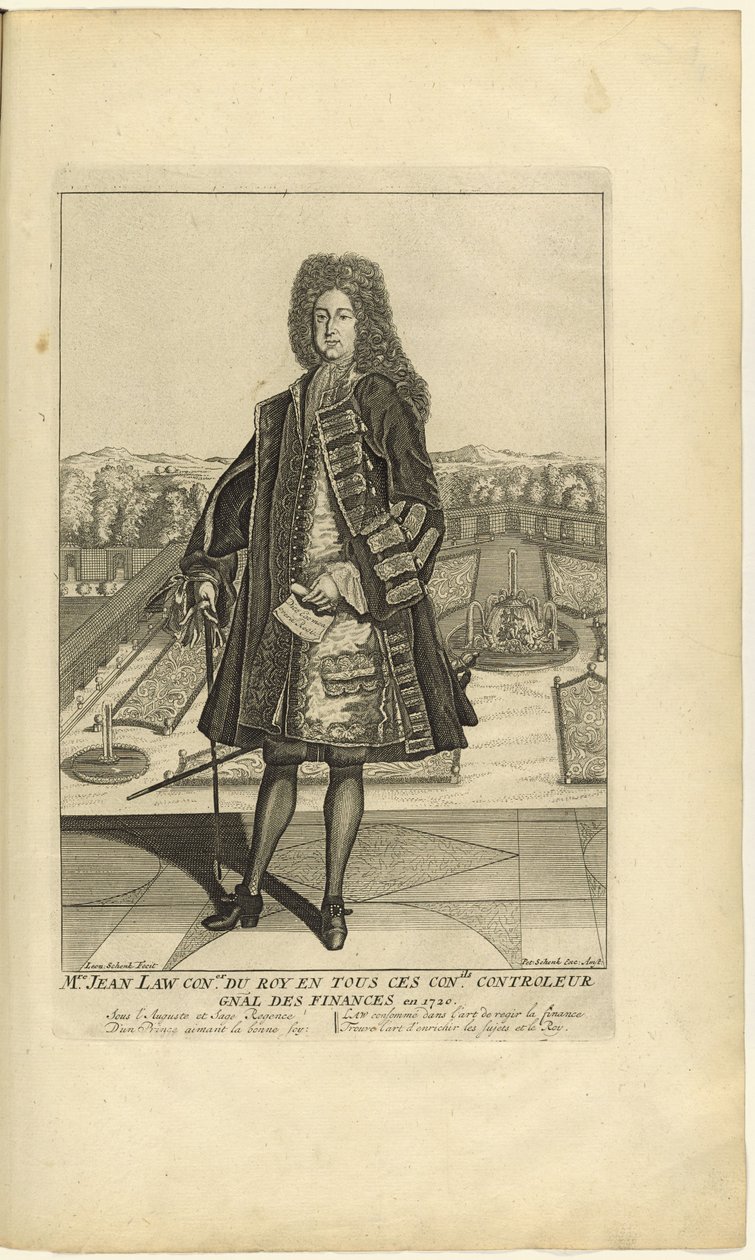 Portrét Jana Lawa 1671-1729, 1720. od Unbekannt