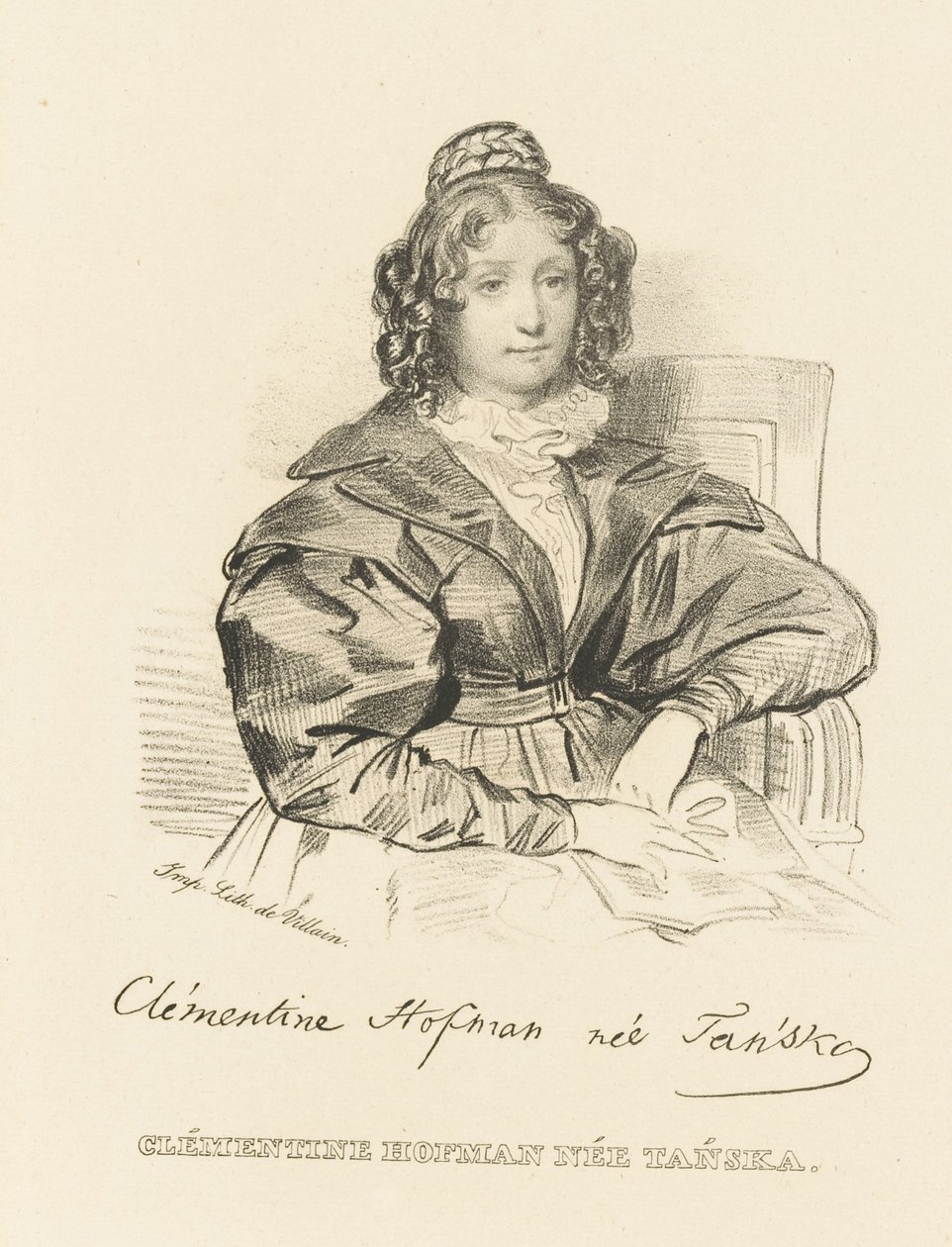Portrét Klementyny Hoffmanowé 1798-1845, kolem roku 1840. od Unbekannt