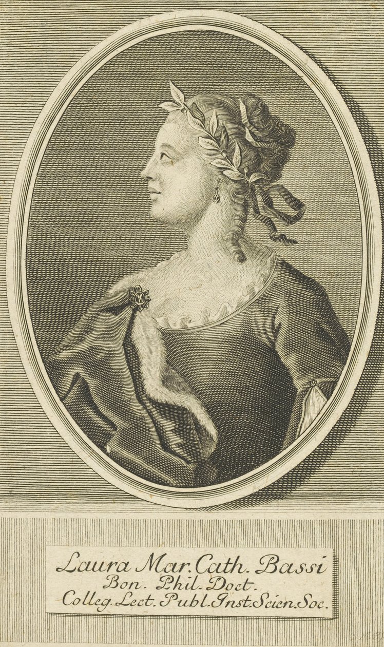 Portrét Laury Bassi 1711-1778, 1738. od Unbekannt