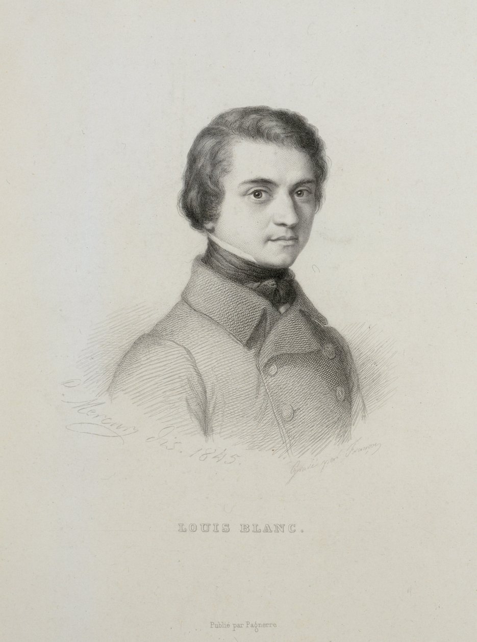 Portrét Louis Blanc 1811-1882, 1845. od Unbekannt
