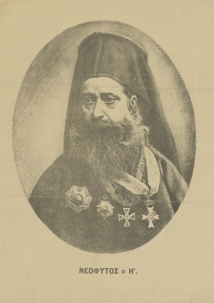 Portrét Neophytos Vamvas 1770-1856, c. 1850. od Unbekannt