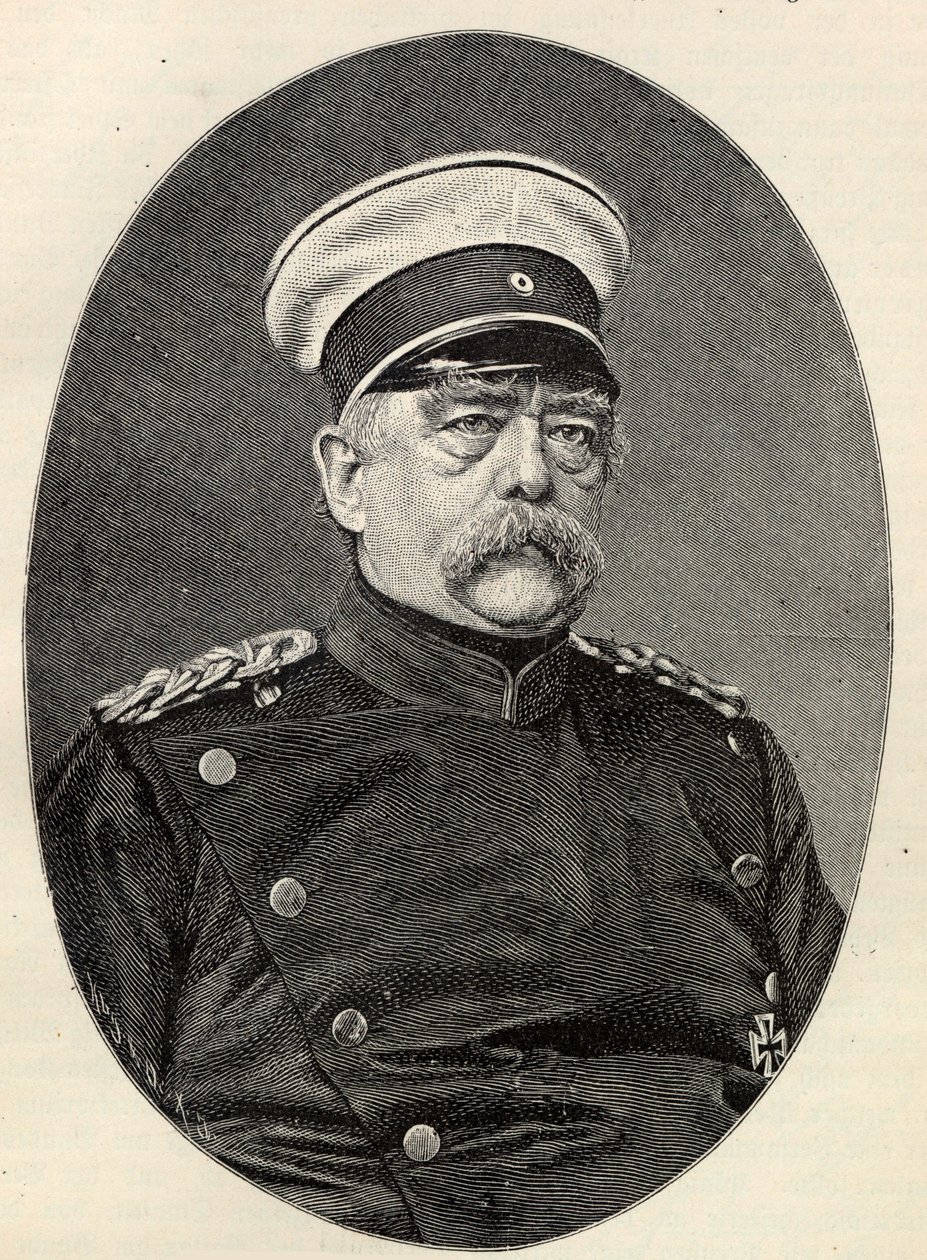 Portrét Otto von Bismarcka 1815-1898. od Unbekannt