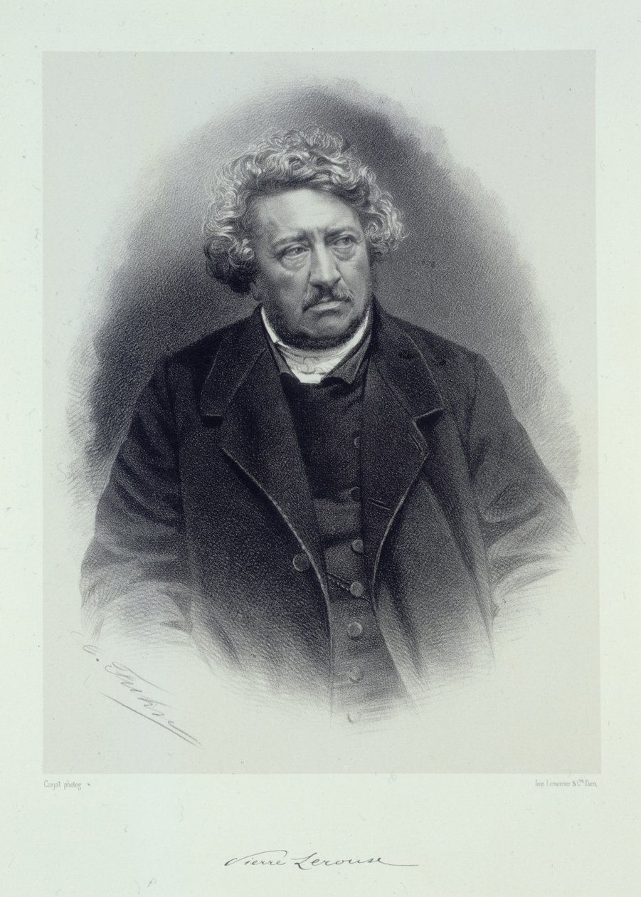 Portrét Pierra Lerouxe 1797-1871. od Unbekannt