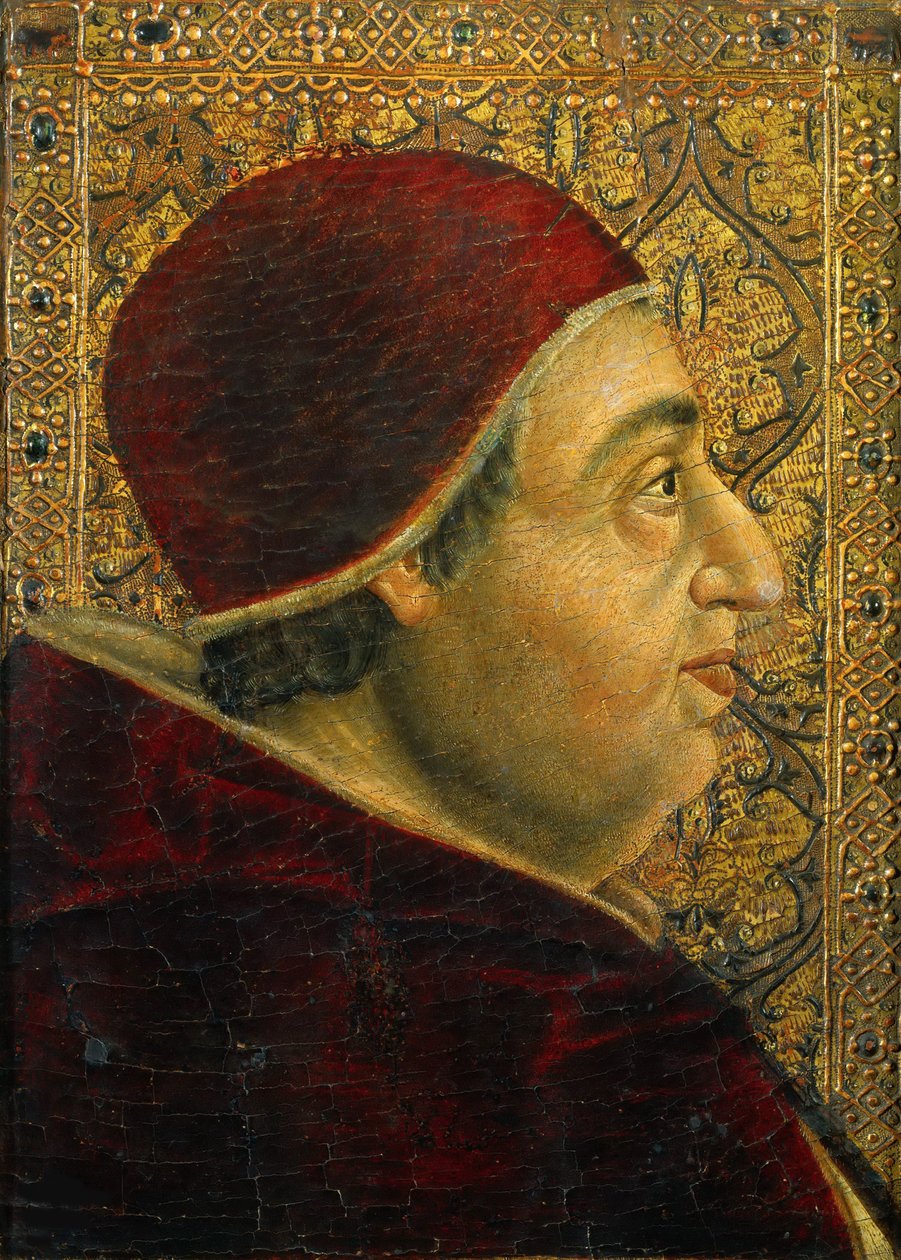 Portrét papeže Alexandra VI. 1431-1503, 90. léta 14. století. od Unbekannt
