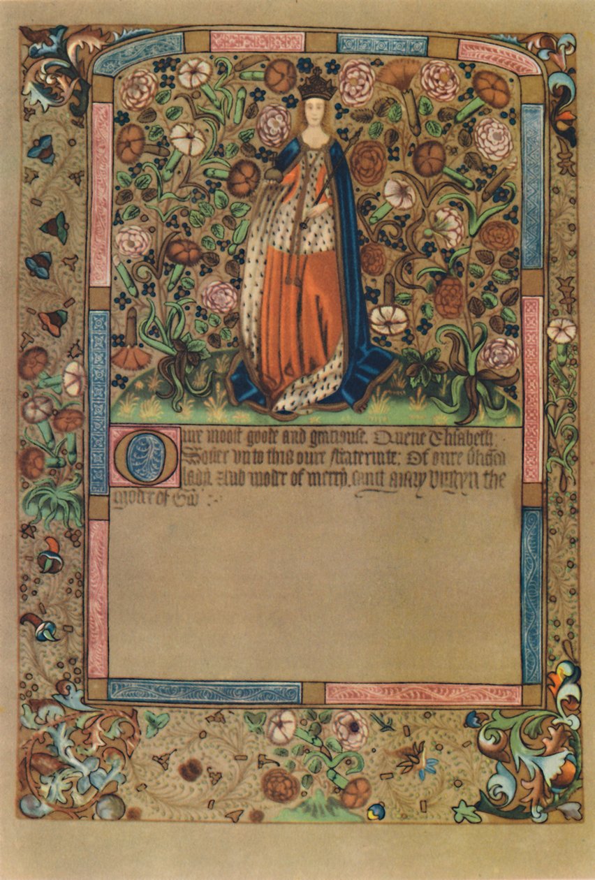 Portrét královny Alžběty..., c1441-1689, 1948. od Unbekannt