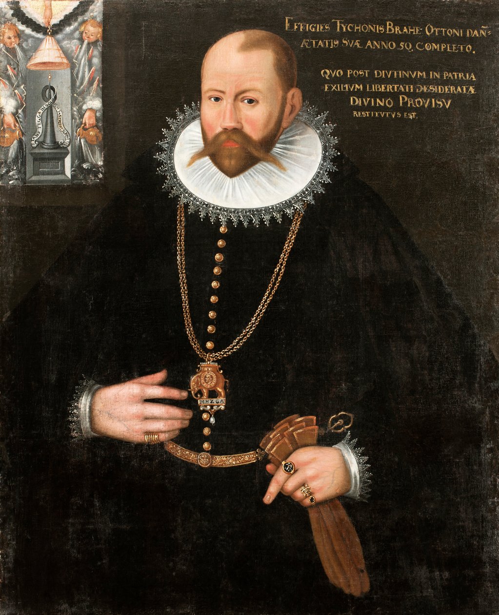 Portrét Tycho Brahe 1546-1601, 1596. od Unbekannt