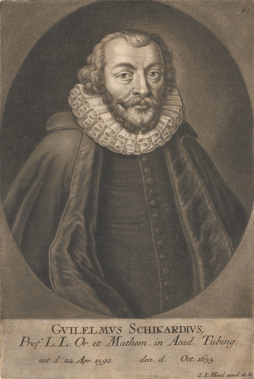 Portrét Wilhelma Schickarda 1592-1635. od Unbekannt