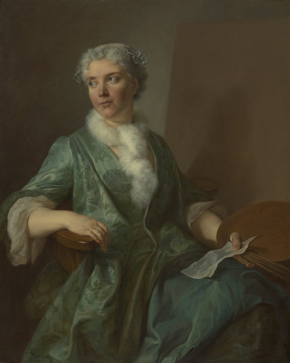 Portrét umělkyně, c. 1735. od Unbekannt