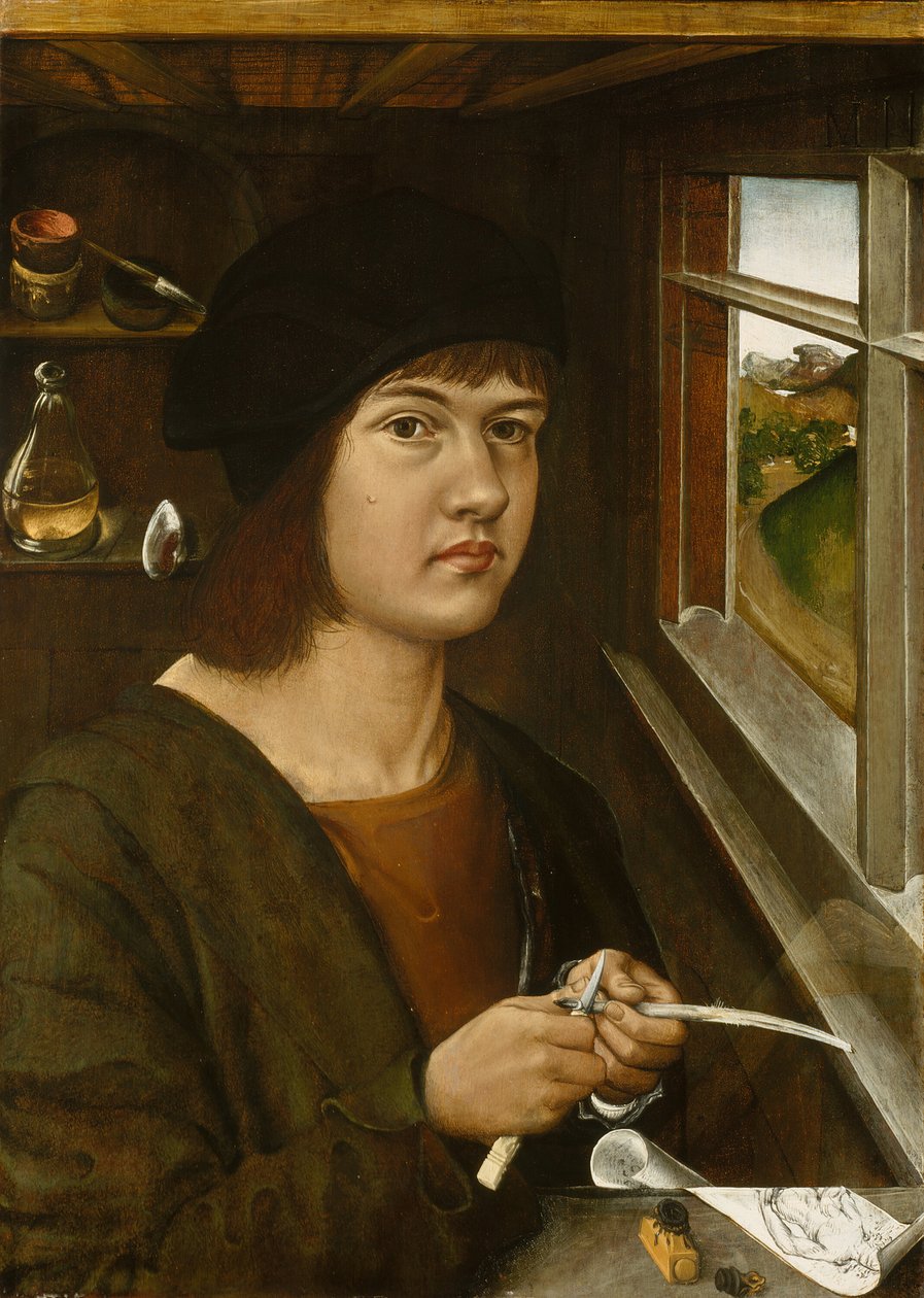 Portrét mladého umělce, c. 1500. od Unbekannt