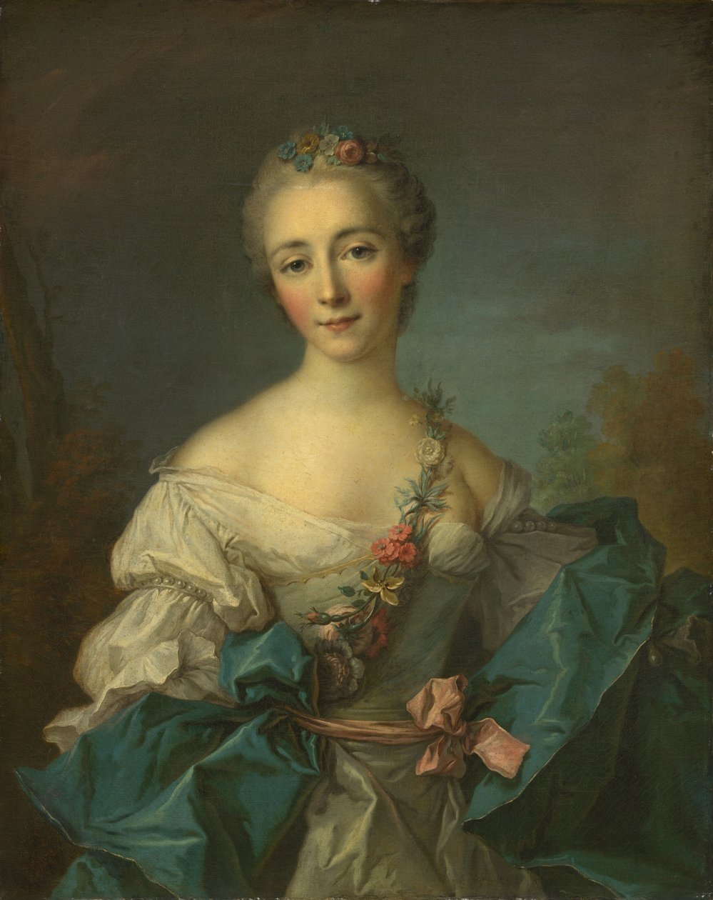 Portrét mladé ženy, 17501760. od Unbekannt