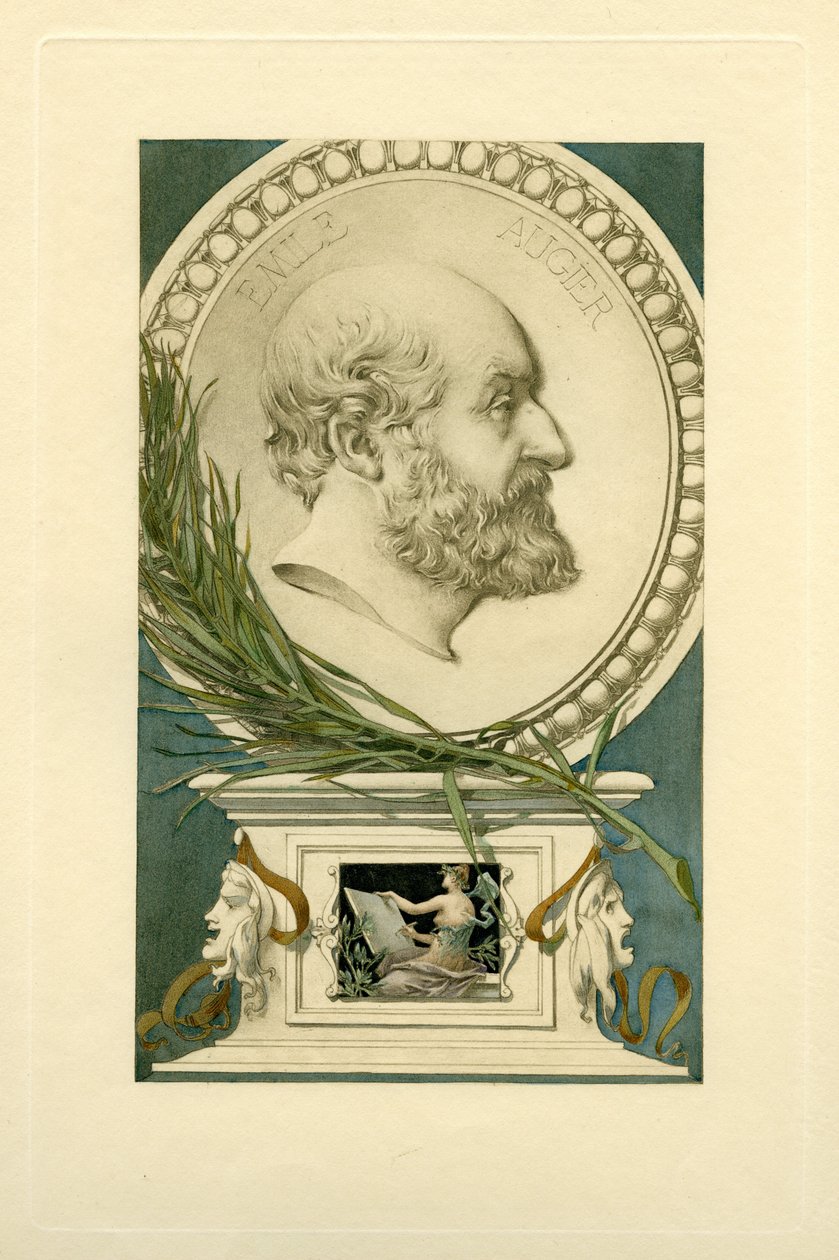 Portrét Emile Augier 1820-1889. od Unbekannt