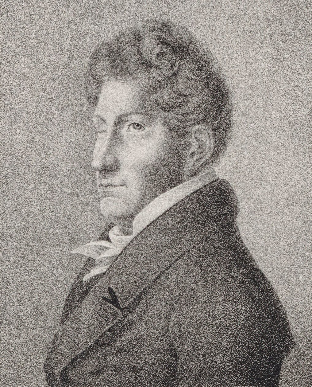 Portrét skladatele Friedricha Kuhlaua 1786-1832. od Unbekannt