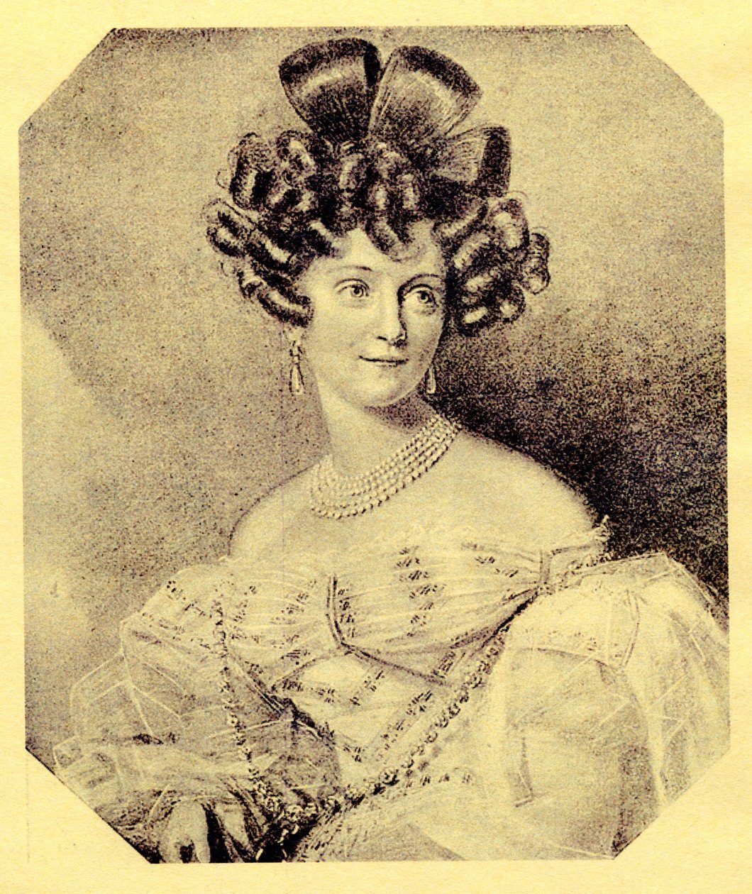 Princezna Carolyne zu Sayn-Wittgenstein, rozená Iwanowska 1819-1887, 40. léta 19. století od Unbekannt