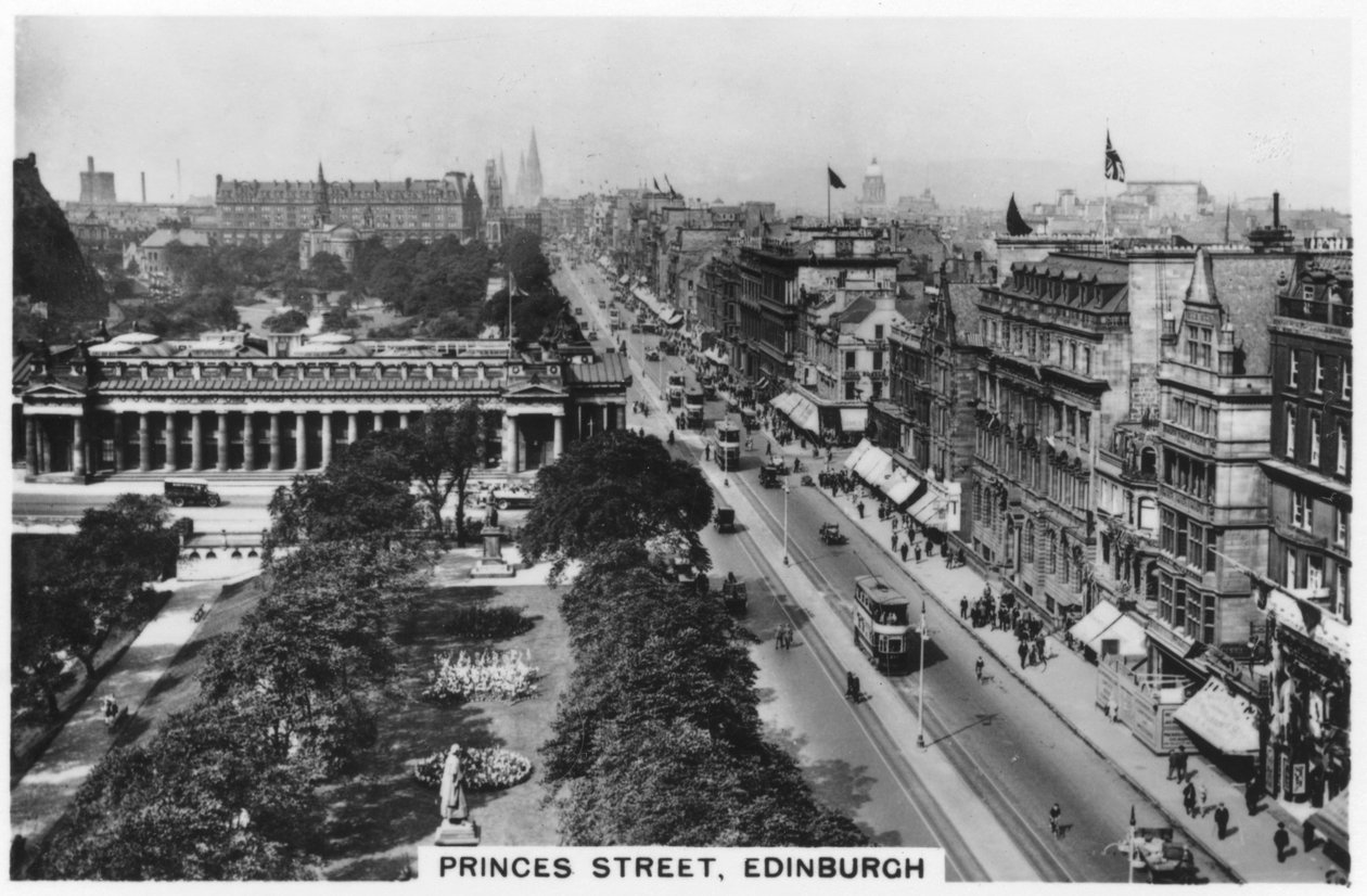 Princess Street, Edinburgh, 1936 od Unbekannt