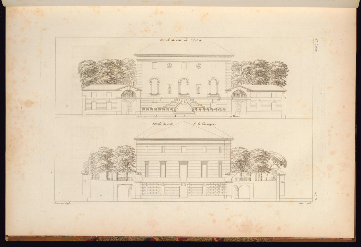 Tisk, Sbírka stavební architektury ..., 1806–12 od Unbekannt