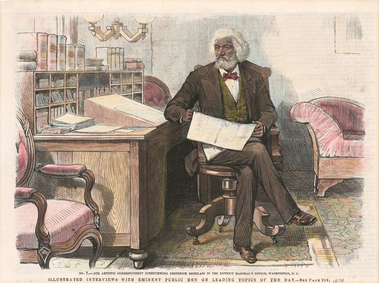 Tisk Fredericka Douglasse, ca. 1879. od Unbekannt