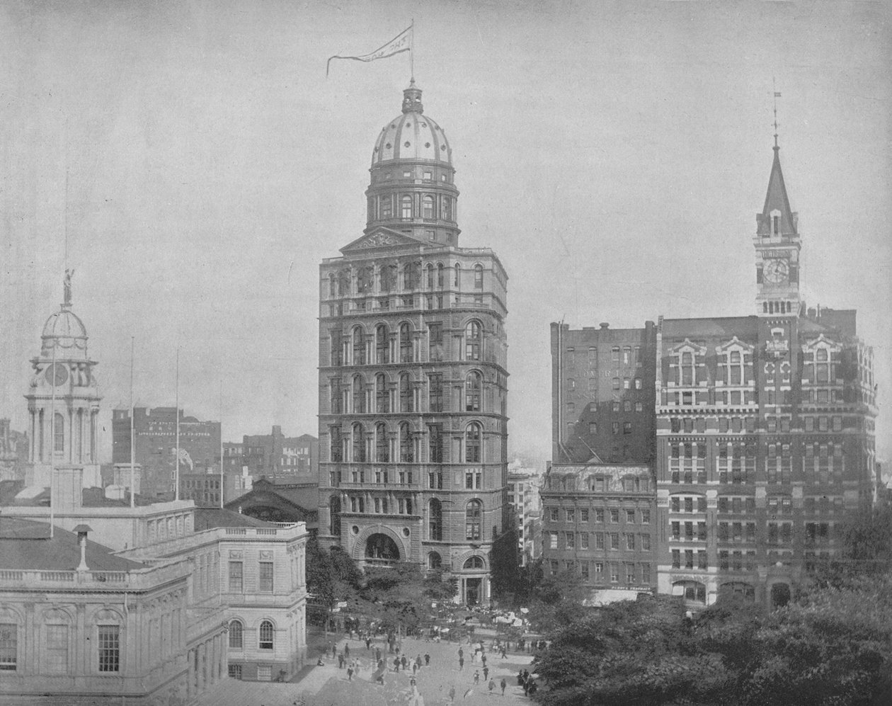 Printing House Square, New York, c1897. od Unbekannt