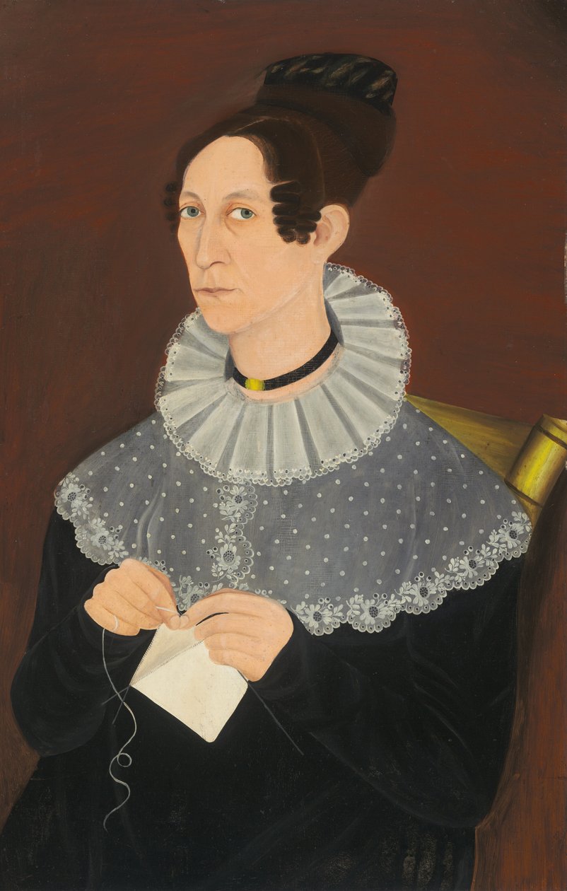 Pravděpodobně Sarah Cook Arnold Knitting, c. 1830. od Unbekannt