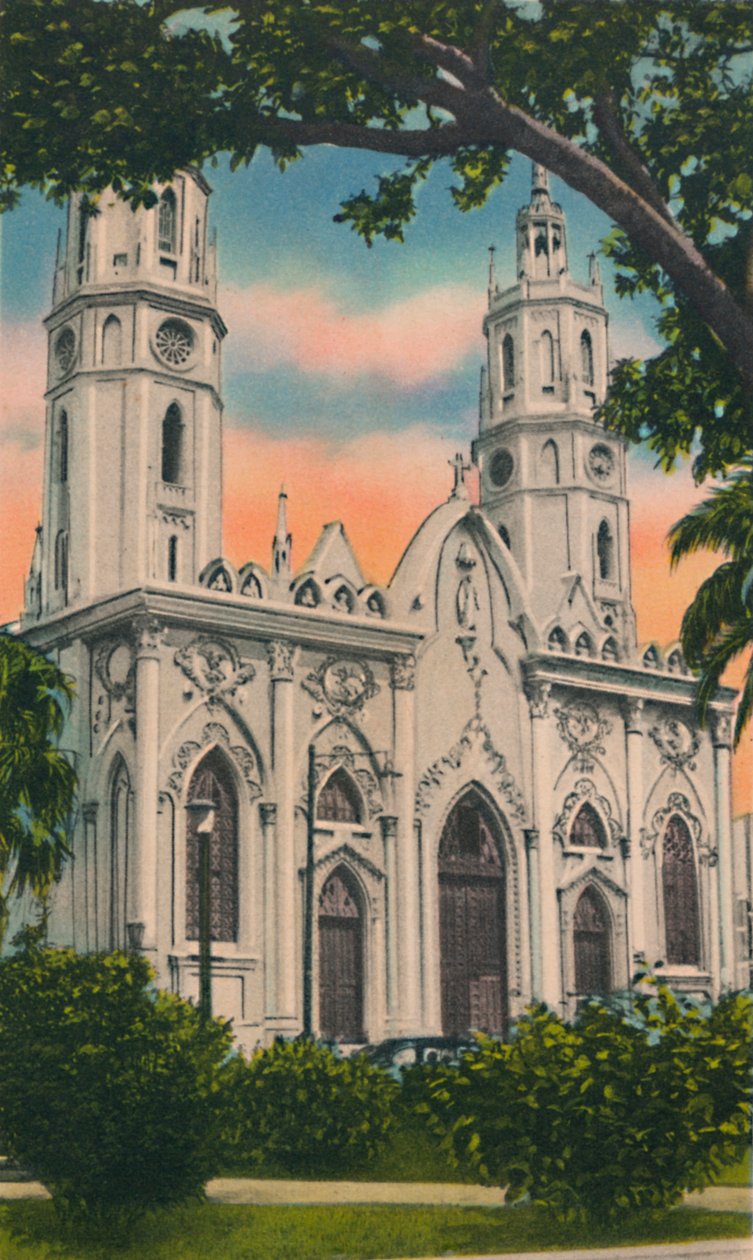 Prokatedrála San Nicolas de Tolentino, Barranquilla, c1940 od Unbekannt