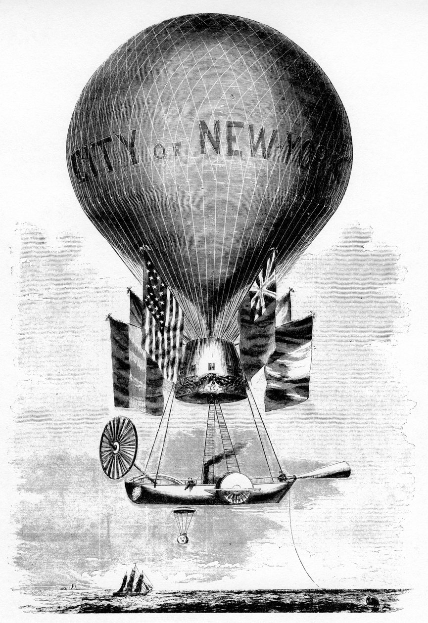 Profesor Lowes Balloon, c1859 od Unbekannt