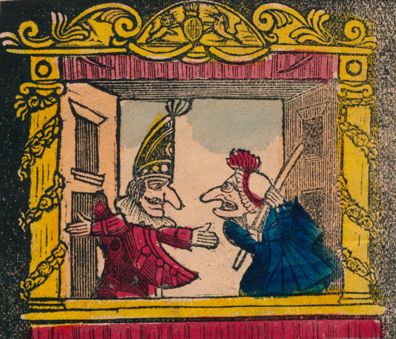 Punch a Judy, konec 18.-začátek 19. století od Unbekannt