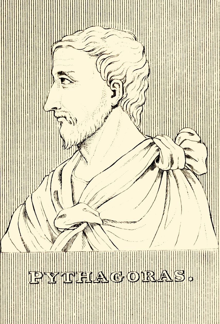 Pythagoras, c 570-c 495 př.nl, 1830. od Unbekannt