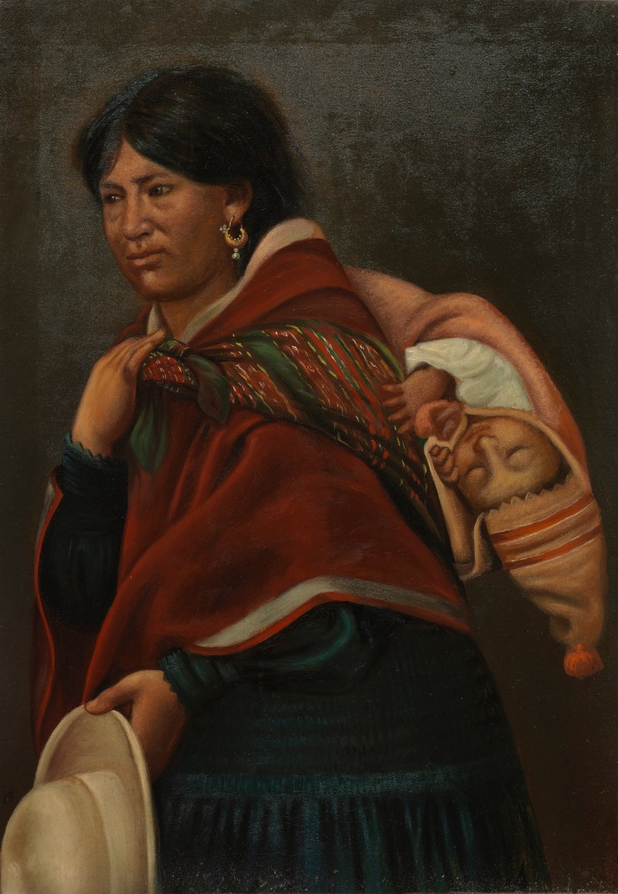 Quechua Mother, cca. 1890-1892. od Unbekannt