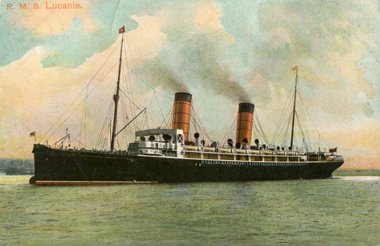 RMS Lucania, c1905 od Unbekannt