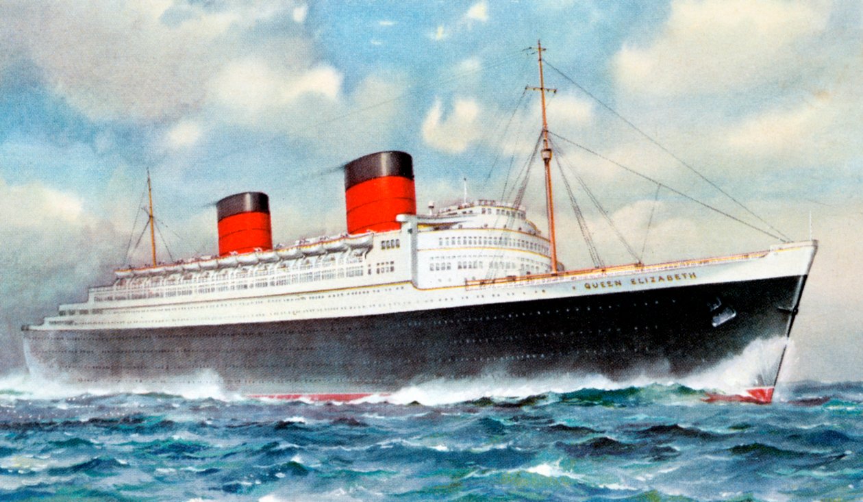 RMS Queen Elizabeth, zaoceánský parník Cunard, 20. století od Unbekannt
