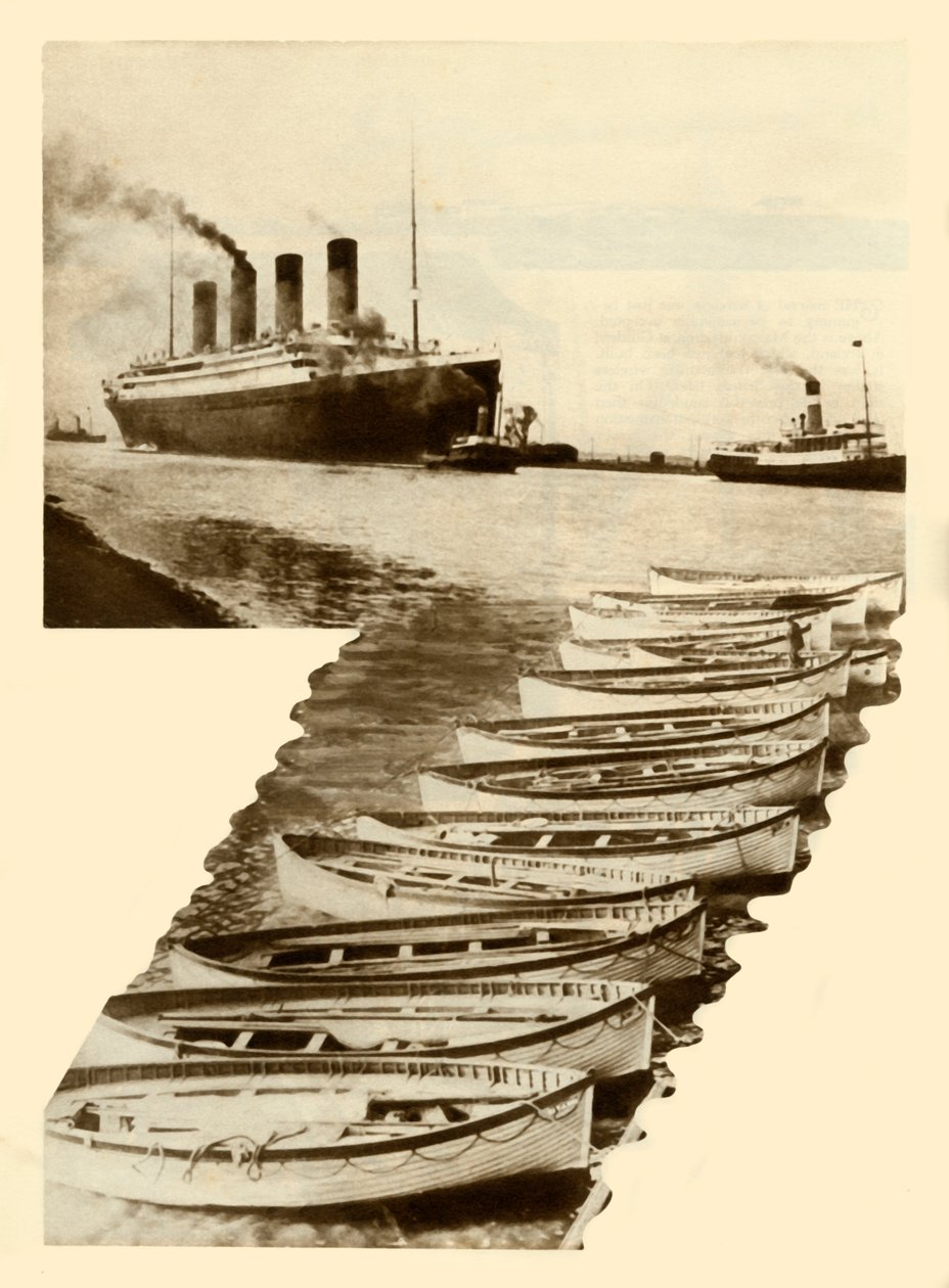 RMS Titanic a záchranné čluny, 1912, 1935. od Unbekannt