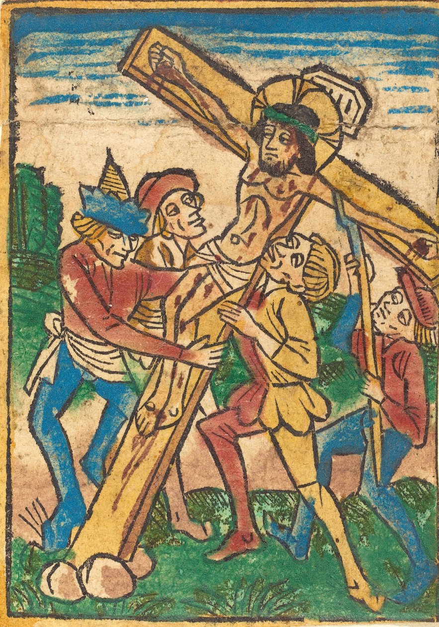 Vztyčení kříže, c. 1490. od Unbekannt