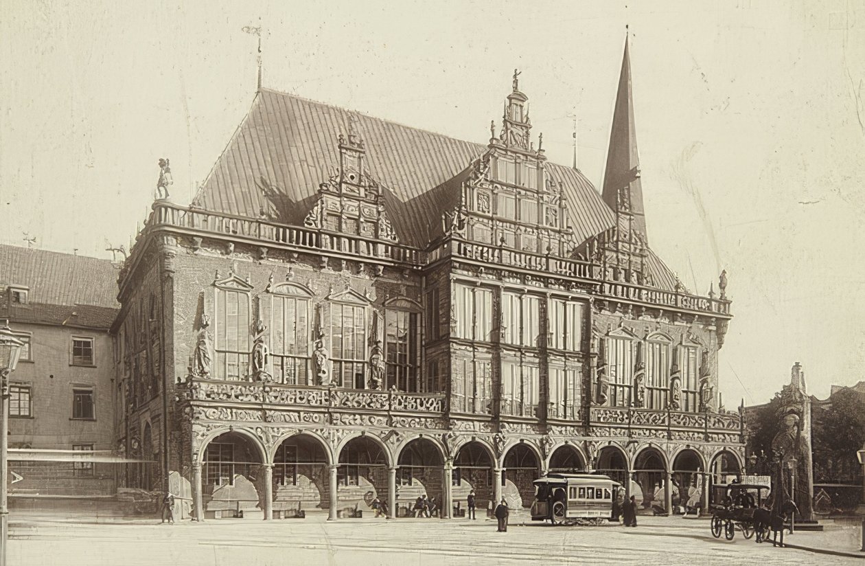 Radnice v Brémách. Kolem roku 1900 od Unbekannt