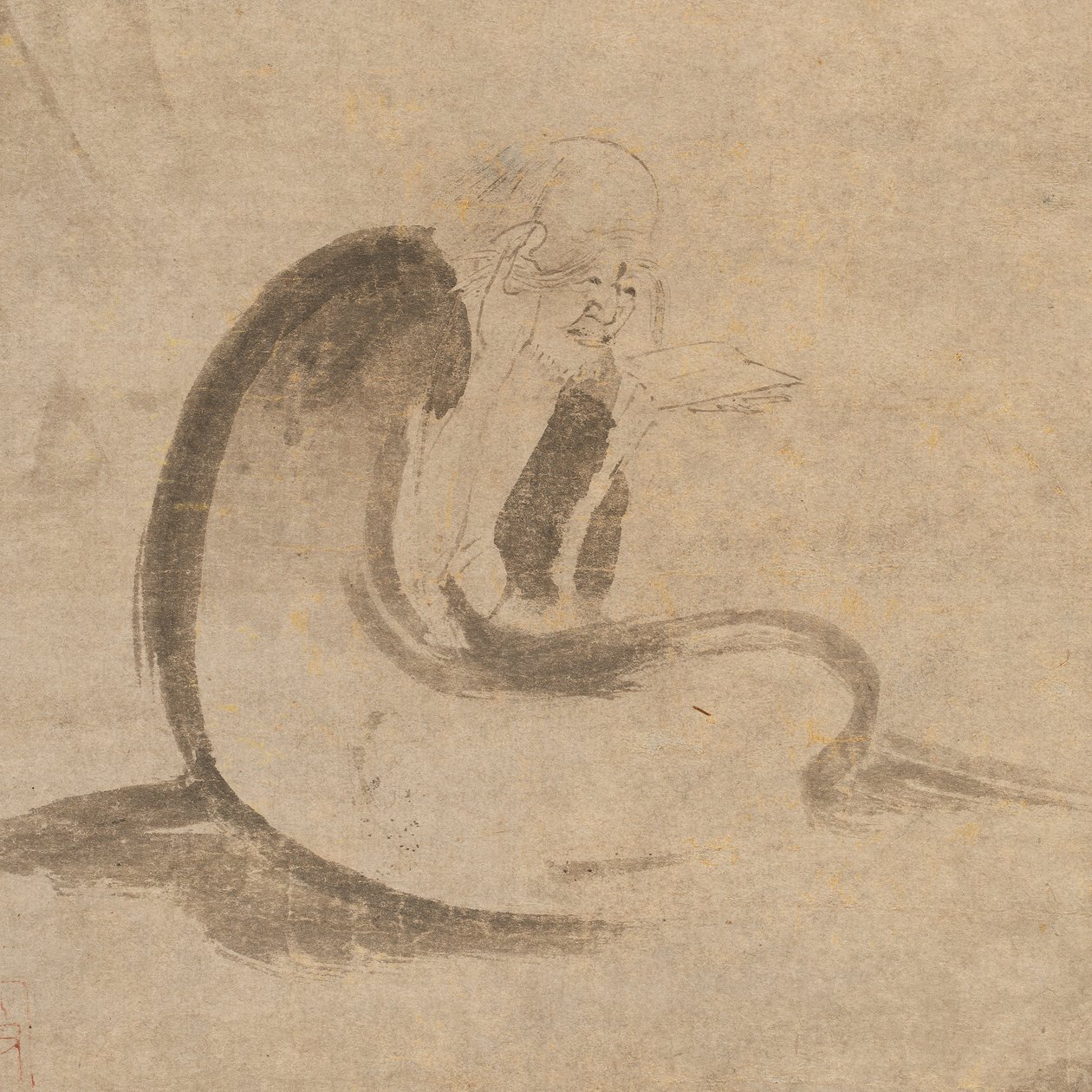 Čtení sútry za měsíčního svitu, ca. 1332. od Unbekannt