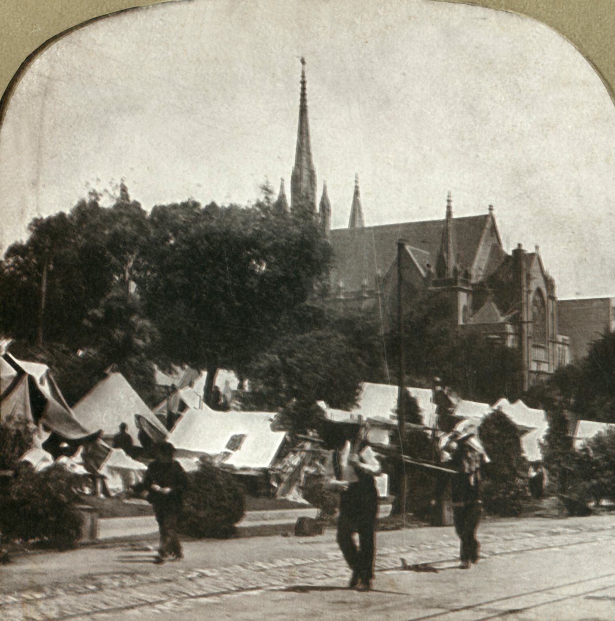 Uprchlický tábor na Jefferson Square, 1906. od Unbekannt