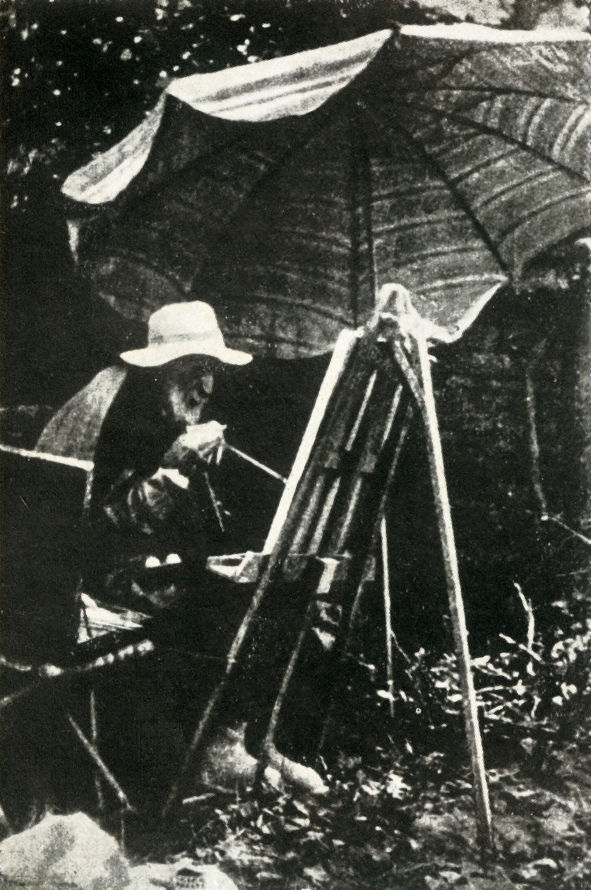 Renoir malba venku, c1910, 1947. od Unbekannt